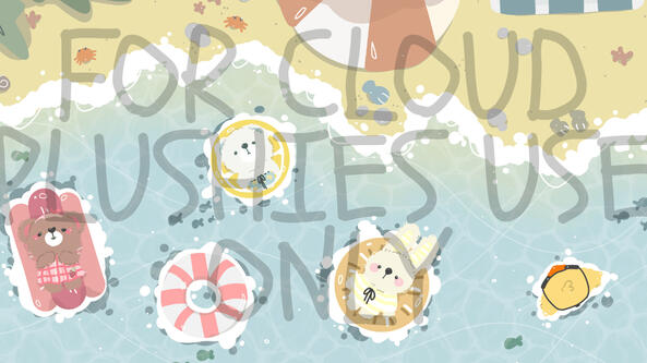 JULY 2023 wallpaper for Cloud Plushies
